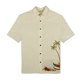 Dancing Hula Embroidered Shirt.